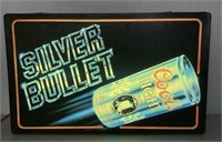 * Coors Silver Bullet lighted sign  Working