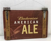Budweiser American Ale wooden sign 18x12