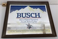 * Busch beer advertising mirror. 20 x 24
