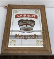 * Lg Smirnoff Vodka advertising bar mirror 24 x