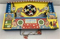 Vtg Tin litho shooting gallery by Ohio Art. Parts