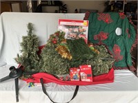 Lighted Christmas Tree, Skirt & Toy Train
