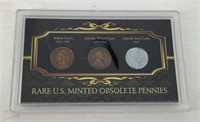 Rare US Minted Obsolete Pennies