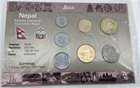 Nepal Coin Set in Holder