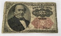 US 25 cent Fractional Currency  (Rare)