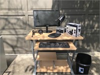 Computer Desk w Monitor, Keyboard & More