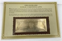 1934 $100 Gold Leaf Certificate (Replica)