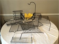 Banana Basket & Other Wire Kitchen Storage Items