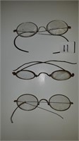 LOT OF 3 VICTORIAN SPECTACLES