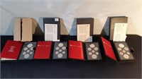 FOUR CANADIAN COIN MINT PROOF SETS