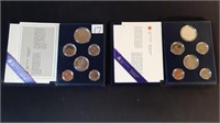 TWO CANADIAN PROOF COIN MINT SETS