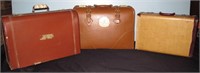 3 PCES OF VINTAGE LUGGAGE