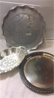 Leonars Silverplate Platter, Wildeood Lodge Plate