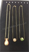Trio of  12kt Gold Filled  Asian Inspired