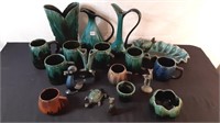 LARGE LOT OF BLUE MOUNTAIN AND RELATED POTTERY