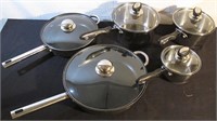 5 PCES OF COOKING POTS