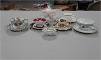 Cups and saucers plus