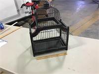 Wood frame birdcage