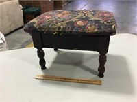 Small footstool with storage