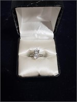 VINTAGE DOUBLE STONE 925 RING
