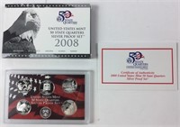 2008 S US Mint 50 State Quarters Silver