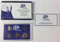 2001 S US Mint 50 State Quarters Set