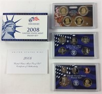 2008 S Proof Set United States US Mint Original