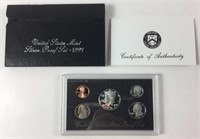 1997 US Mint Silver Proof set 90% Silver Kennedy