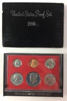 1980 S Proof Set Original Box & COA