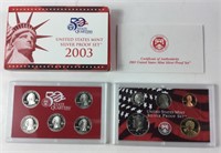 2003 United States US Mint Silver Proof Coin Set