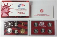 2004 United States US Mint Silver Proof Coin Set