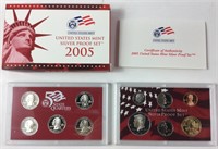 2005 United States US Mint Silver Proof Coin Set