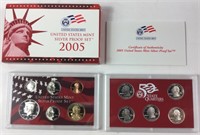 2005 United States US Mint Silver Proof Coin Set
