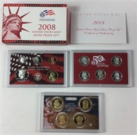 2008 United States US Mint Silver Proof Coin Set