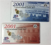 2001 U. S. Mint Uncirculated Coin Set