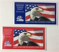2003 U. S. Mint Uncirculated Coin Set