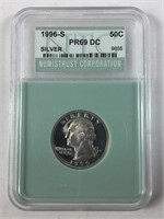 1996-S PR DC Silver Quarter NTC