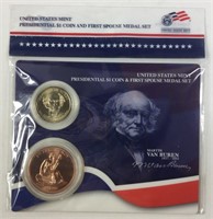 2008 Presidential $1 Coin & 1st Spouse Medal