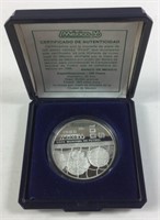 Mexico 1985 World Cup 100 Pesos 1oz Silver Coin,P