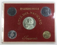Vatican City 5 Coin Souvenir Set- Center
