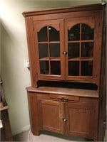 Corner Wood Cabinet -