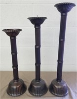 Floor Standing Pillar Candle Holders (3)