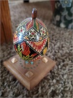 Hand Painted Egg Decor, Mounted
