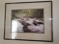 Framed River, Rocks Photo