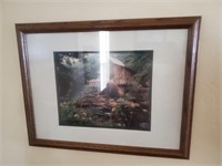 Wood Mill Photo, Framed, Signed