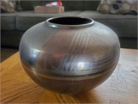 Multi- Tone Brown Vase, Made In India