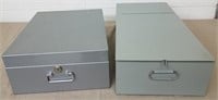 Metal File Boxes (2)