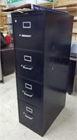 4-Drawer File Cabinet, Black
