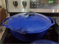 Rachael Ray Blue Covered Pot #1