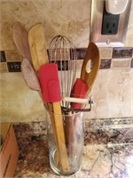 Wood Utensils, Metal Whisk, Other